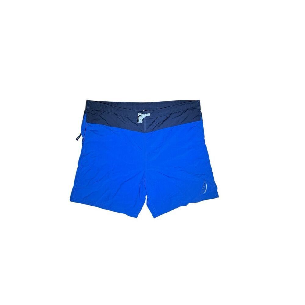Vintage Nautica Shorts Swim Trunks Blue Mens Size L Large 22” Waist Excellent Co